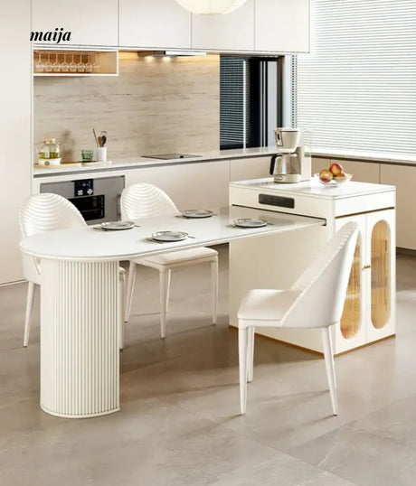 Caelum French Island Dining Table and Chair Set from maija