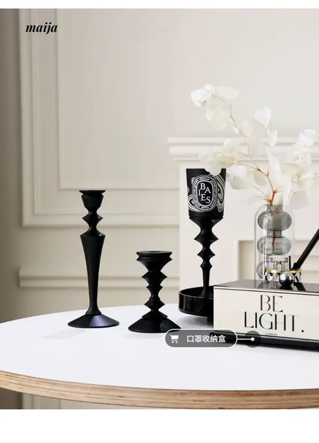 COLOURHUNTER Genuine Black Retro Candle Holder from COLOURHUNTER