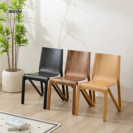 MIKA Stackable Vintage Solid Wood Chair from MIKA