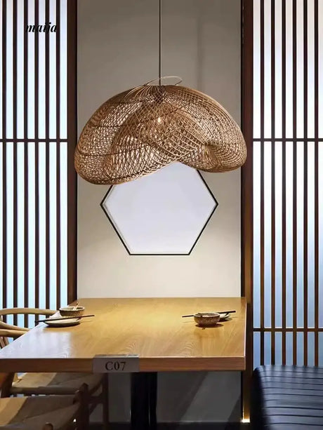 ZHONGSHAN Zen Rattan Chandelier for Hotel from ZHONGSHAN