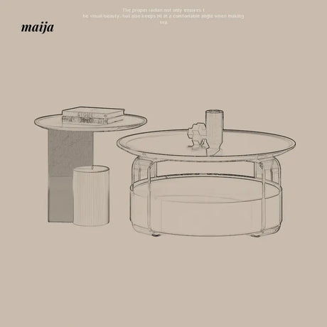 TIDELEADER Spoleto Acrylic Coffee Table from TIDELEADER