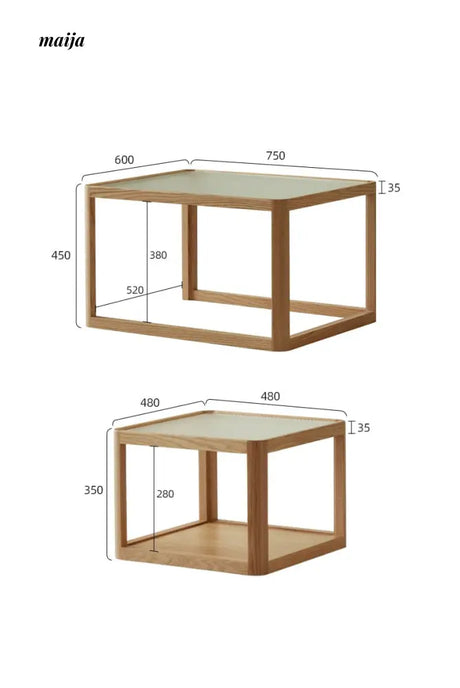 Aurora Oak Nested Coffee Table from maija