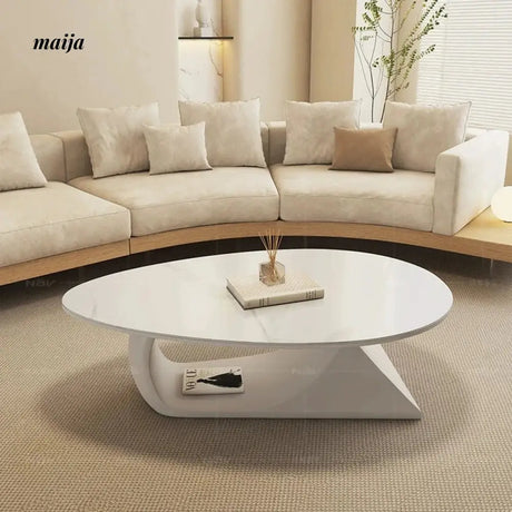 NAVI Snow Mountain Stone Top Coffee Table from NAVI