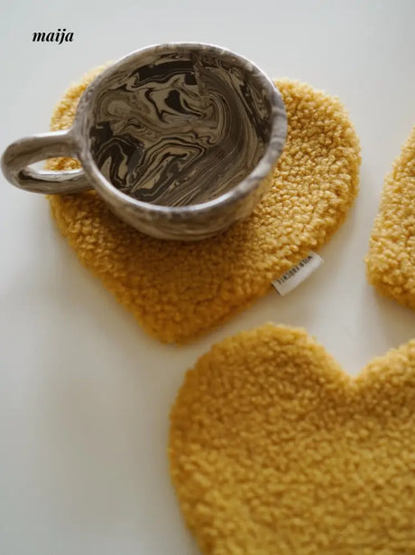 Fleece Heart Coaster from Wilde Früchte