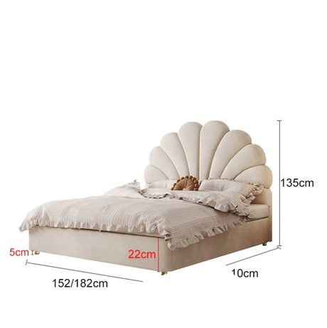 DOSMARS Olivia Cream Gel Box Storage Bed from DOSMARS