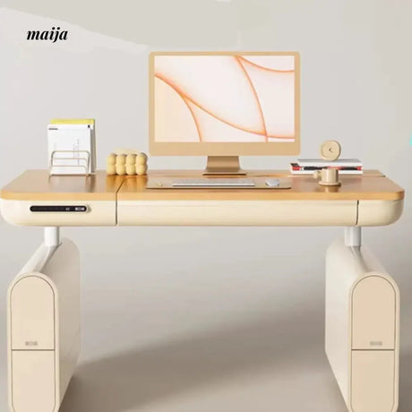 Black and White N5 Smart Electric Lift Table from Hbada