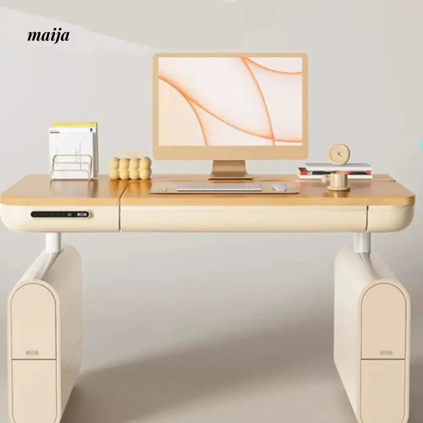 Black and White N5 Smart Electric Lift Table from Hbada