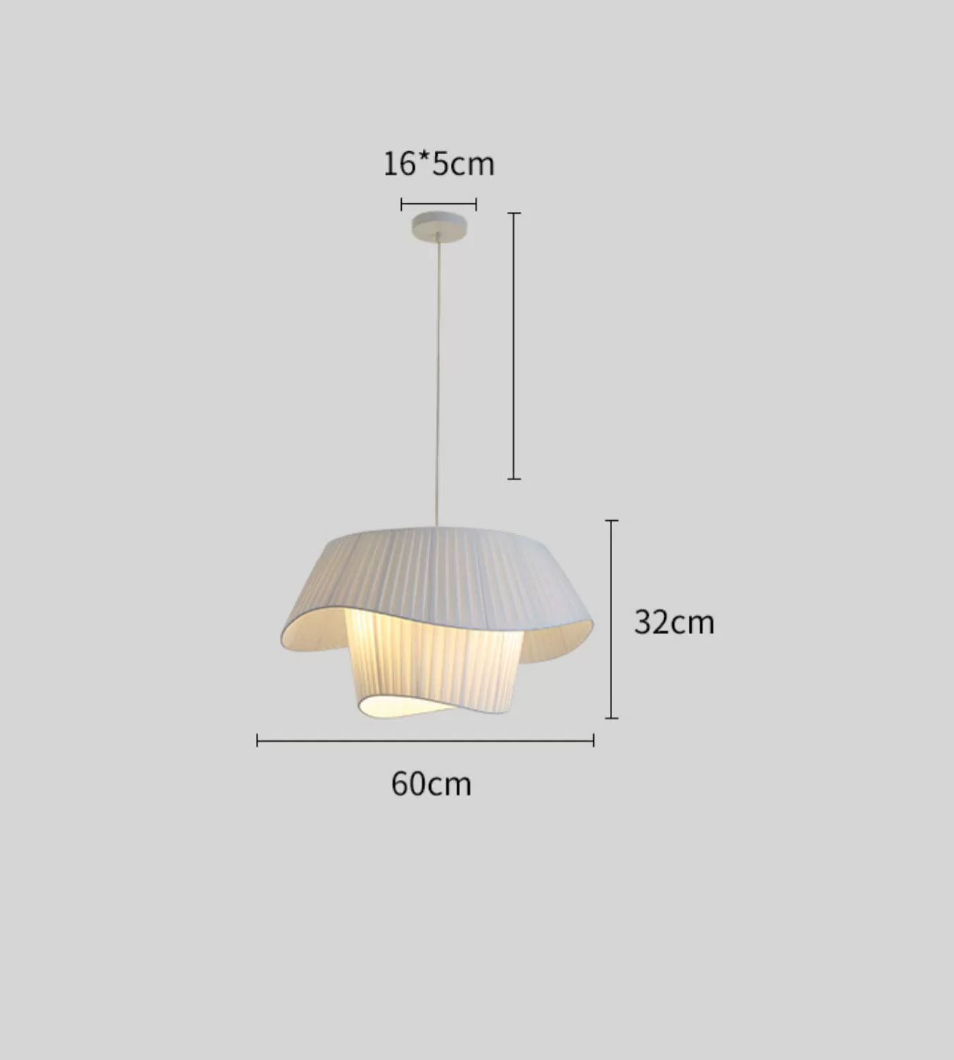Peplum Ceiling Lampshade from DGY