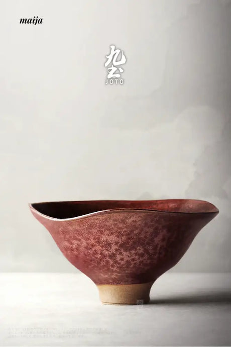 JOTO Japanese Rough Pottery Fruit Plate Sushi Tableware from JOTO