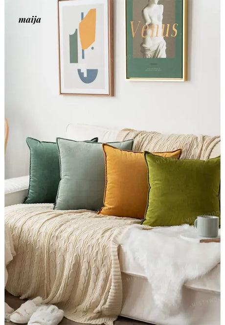 MISTYWOOD Orange Swan Light Luxury Pillow from MISTYWOOD