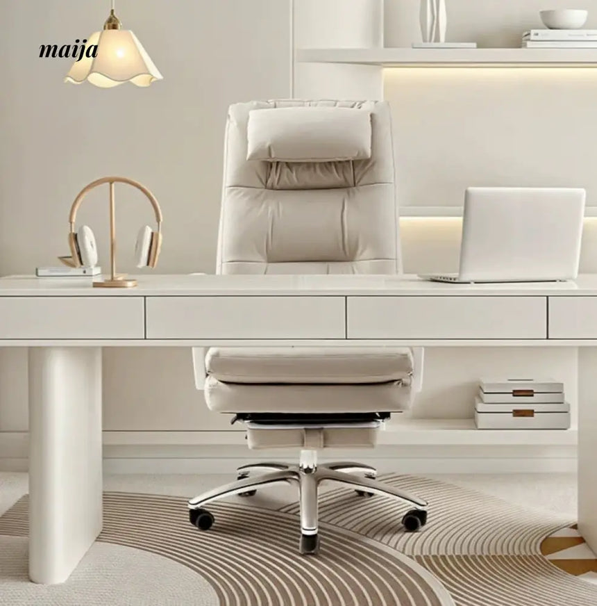 Black and White R3 Reclining Office Chair from Kaiyashi