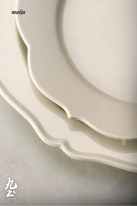 JOTO Japanese Ceramic Fruit Plate Handmade Dish Set from JOTO