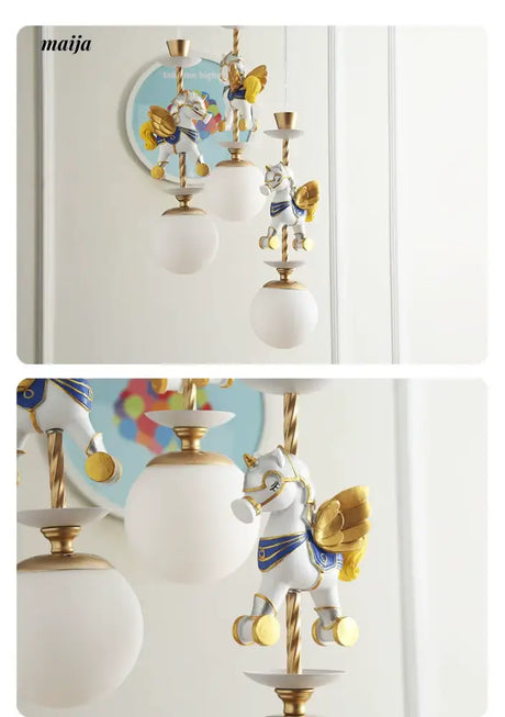 QXWD Circus Cartoon Ceiling Lamp Children's Room from QXWD