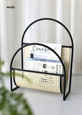 Retro Cherry Wood Magazine Rack from maija