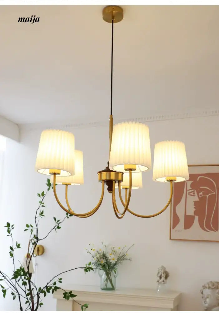 NANCY French Retro Chandelier Modern Bedroom Lamp from NANCY