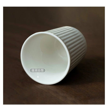MUMO Mia White Porcelain Ceramic Tea Cup from MUMO