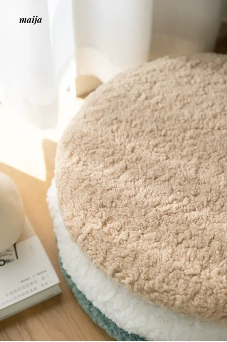 MISTYWOOD Round Plush Alpaca Pillow from MISTYWOOD