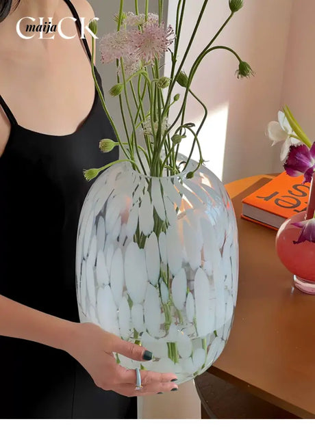 CLICK Big Belly Glass Vase for Hydroponic Flowers from CLICK