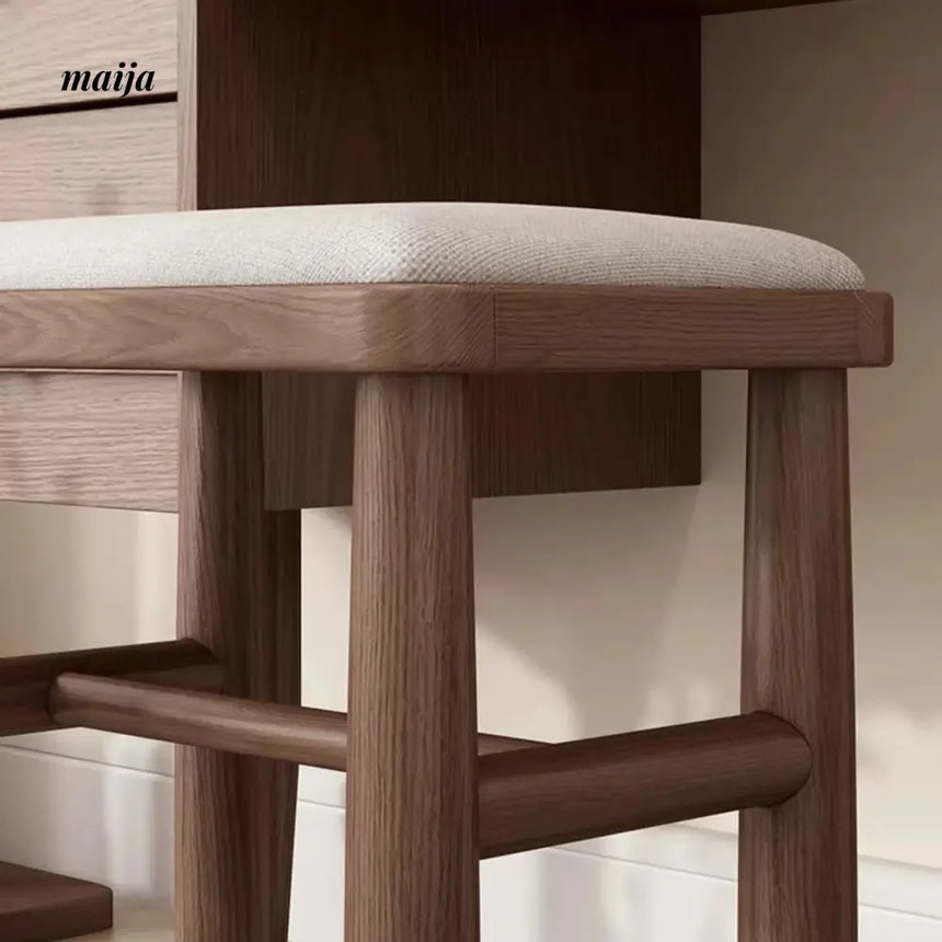FUYUKI Lawton Dressing Stool from KENZAKI