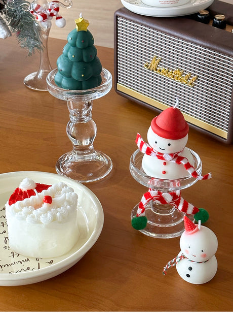 MELONGIRL Christmas Tree Snowman Candle from MELONGIRL
