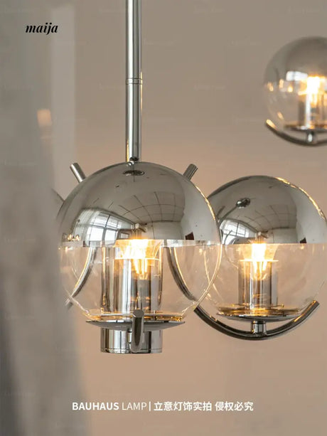 LYNN Space Age Glass Chandelier from Lynn's Lamp