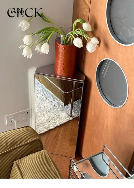 CLICK Frameless Mirror Corner Cabinet Wall Decor from CLICK