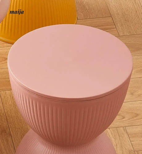 Pastel Hourglass Plastic Stool from Yishengtao
