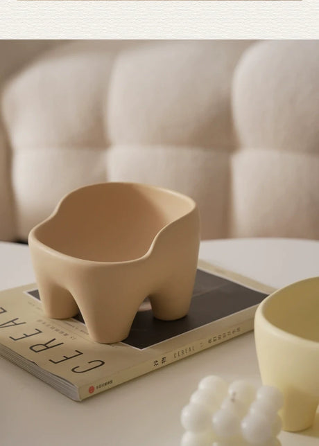 LENYVASEN Jasper Large Ceramic Pet Bowl from LENYVASEN