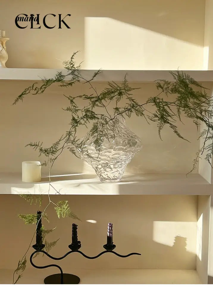 CLICK Glacier Glass Vase Large Space Decor from CLICK