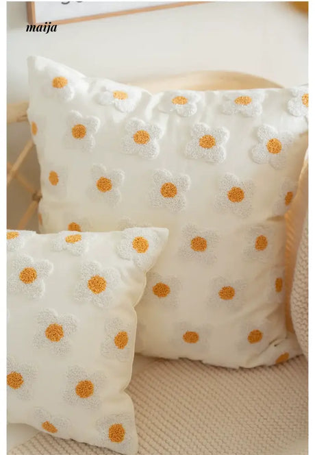 MISTYWOOD Daisy Sunflower Decorative Pillow from MISTYWOOD