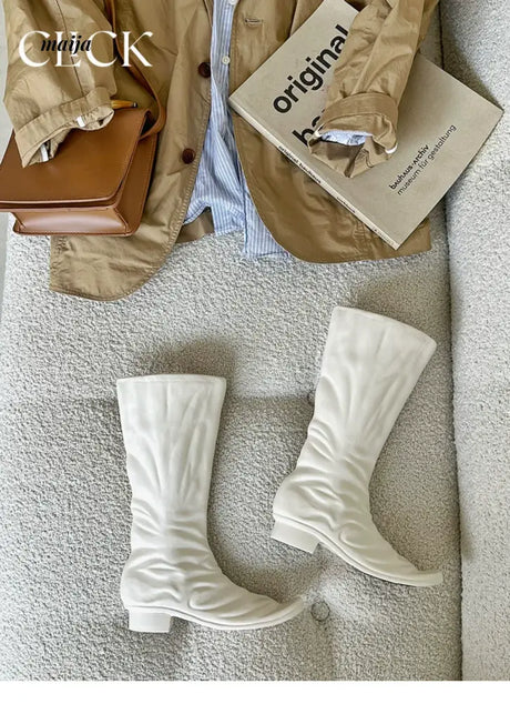 CLICK White Ceramic Boots Jewelry Nail Decor from CLICK