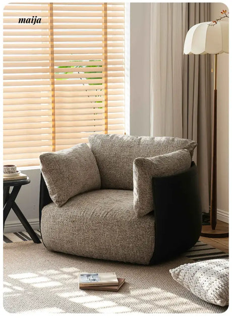 SMALL HIBISCUS Cotton Linen Recliner Nordic Style from SMALL HIBISCUS