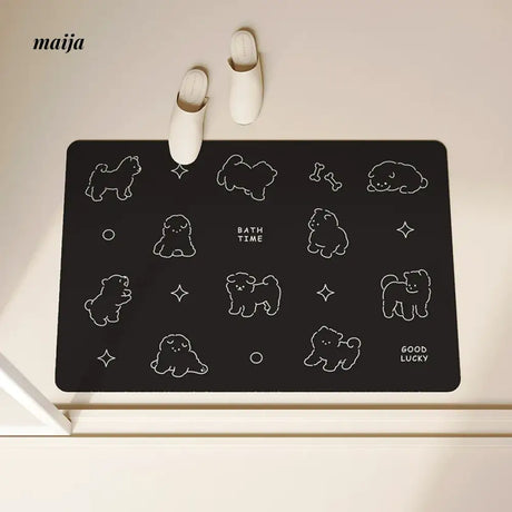 Puppy Field Bath Mat from maija