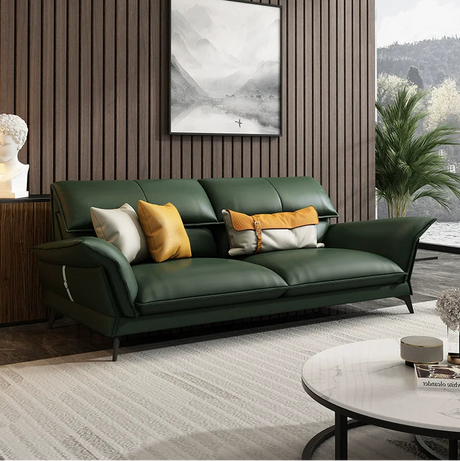DIPU Tate Minimalist Italian Leather Sofa from DIPU