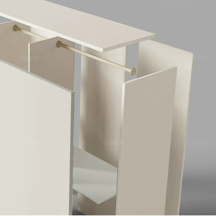 AIWO Bastien Wardrobe with Desk and Handle-Free Modern Design from AIWO