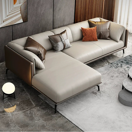 DIPU Kailey Nordic Light Luxury Leather Sofa from DIPU