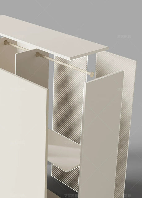 AIWO Lisette Compact Cream Sliding Door Wardrobe for Bedrooms from AIWO