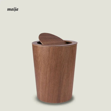 MUSN Desktop Wooden Trash Bin from MUSN