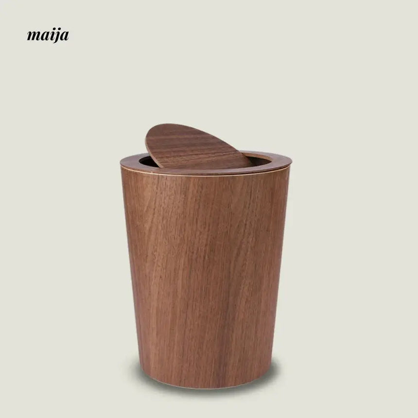 MUSN Desktop Wooden Trash Bin from MUSN