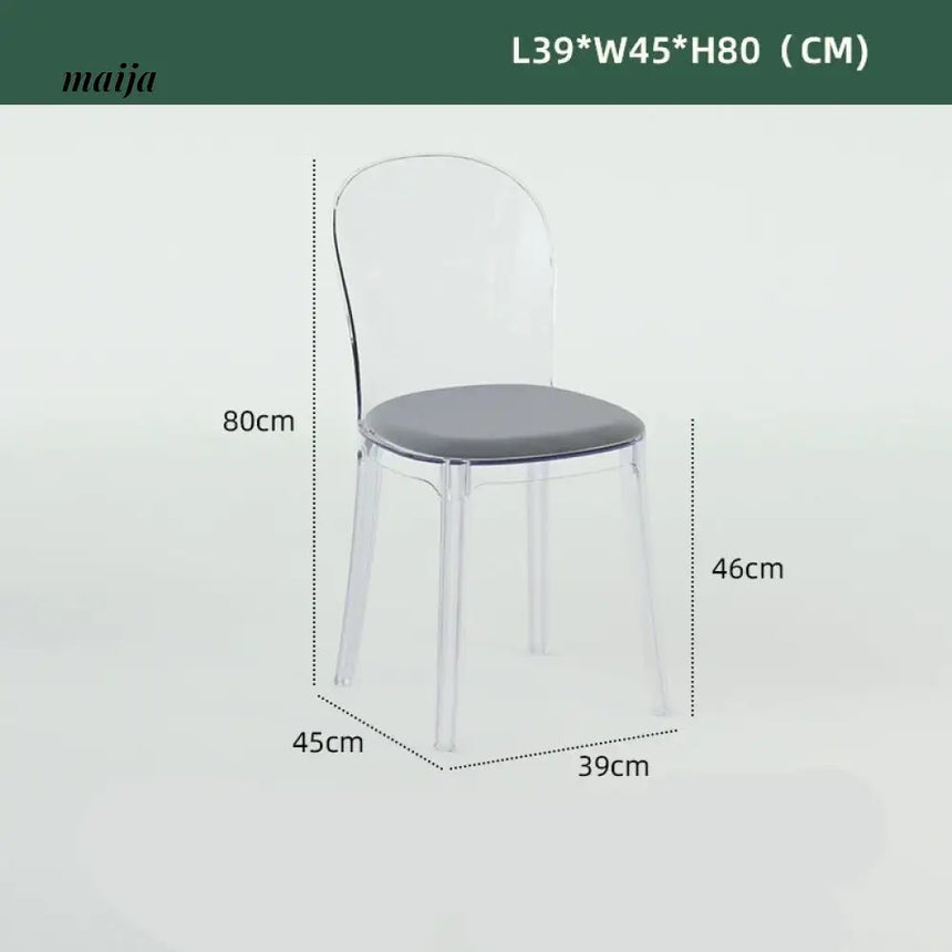 PUMPKIN BOX Acrylic Scandinavian Highchair from PUMPKIN BOX