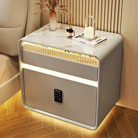 BESTFU Zephyr Smart Bedside Table with Sleek Functionality from BESTFU