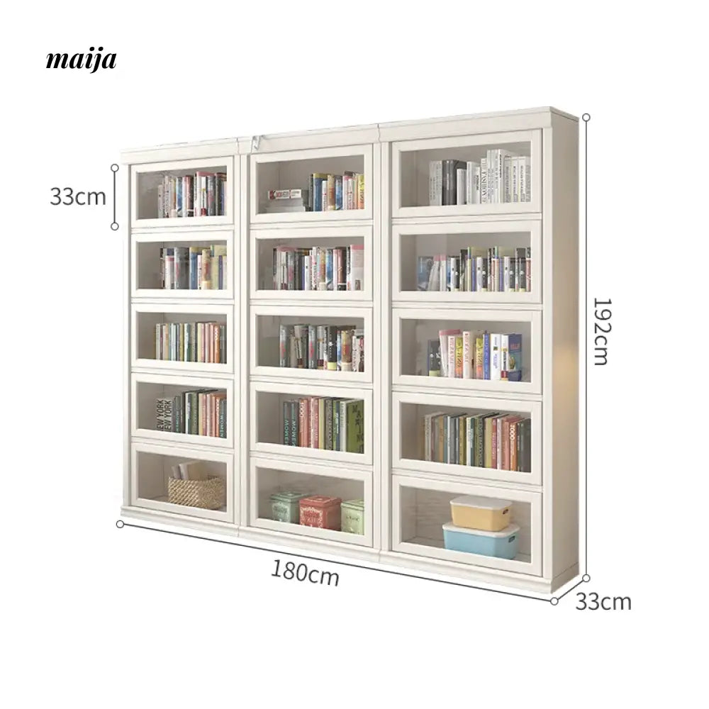 MEIHOUSE Dust-Proof Bookcase Glass Door Standing Cabinet from MEIHOUSE