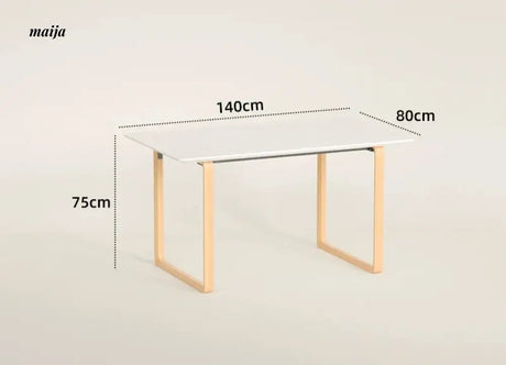 PUMPKIN BOX Nordic Solid Wood Double Desk from PUMPKIN BOX