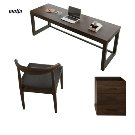SUNX Minimalist Solid Wood Office Desk from SUNX