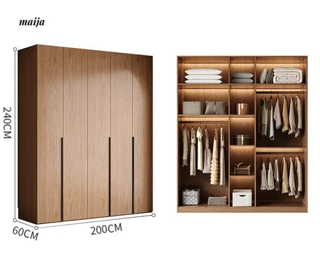 MEIHOUSE Medieval Rattan Glass Door Bedroom Wardrobe Modern Storage from MEIHOUSE