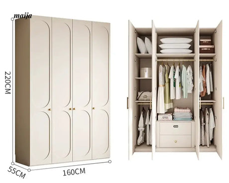 MEIHOUSE French Pine Board Wardrobe Bedroom Finished Large Cabinet from MEIHOUSE