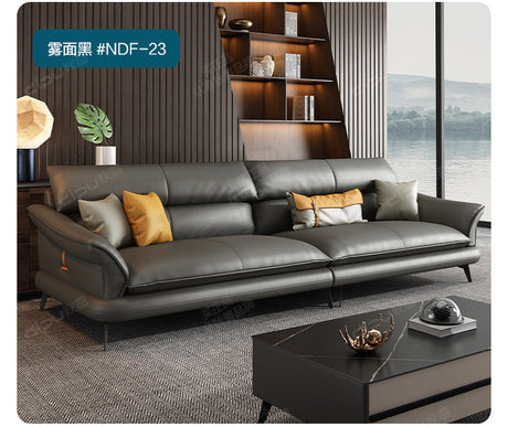 DIPU Hugh Minimalist Leather Modern Sofa from DIPU