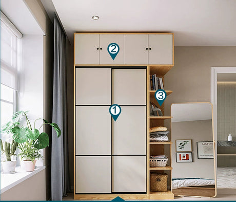 LINSYKIDS Japanese Style Sliding Door Wardrobe from LINSY KIDS