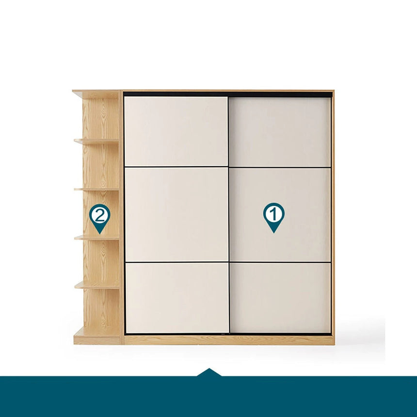 LINSYKIDS Japanese Style Sliding Door Wardrobe from LINSY KIDS