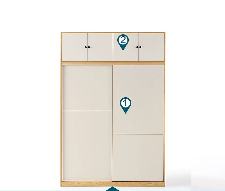 LINSYKIDS Japanese Style Sliding Door Wardrobe from LINSY KIDS